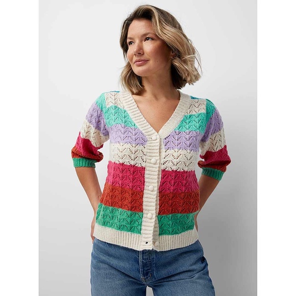 FRNCH Arc-en-ciel cardigan - Picture 4 of 4